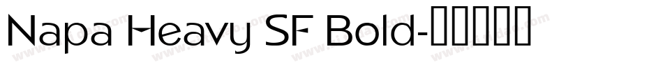 Napa Heavy SF Bold字体转换